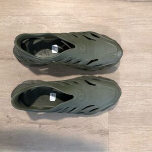 Adidas Men's Olive Green Slip-On Sandals